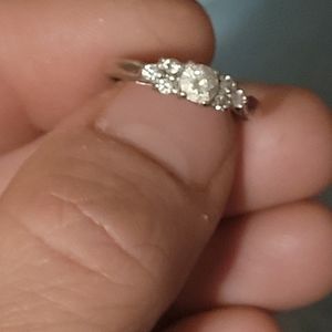 10k white gold ring